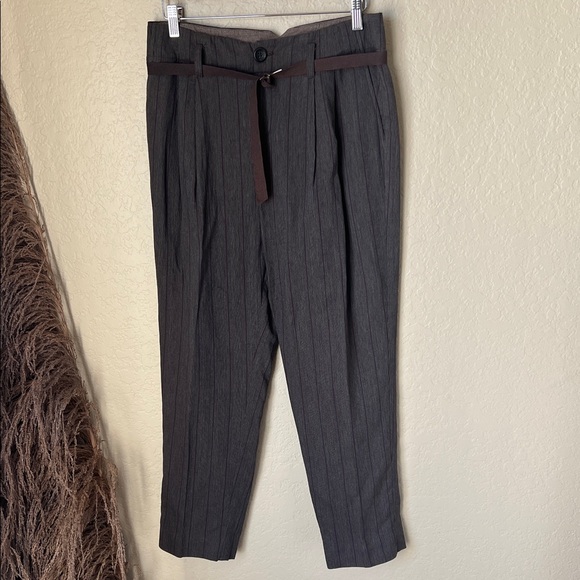 Burning torch brown burgundy striped trousers - Picture 2 of 10